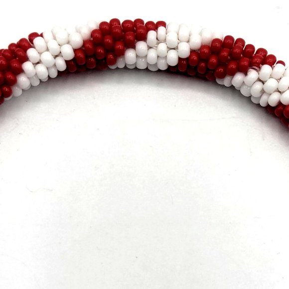 Handmade Glass Beaded Bracelet - Bohemian Style - Women's Jewelry - Colorful - Picture 3 of 10